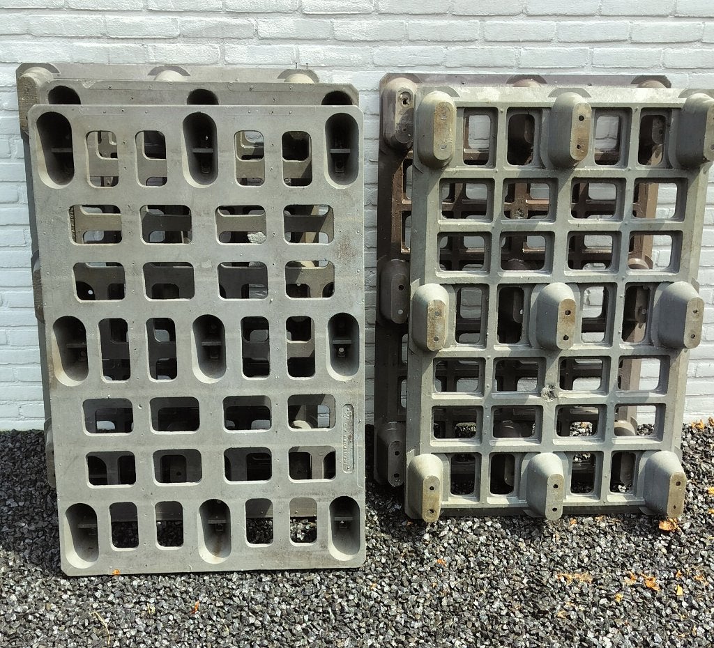 5 Kunststof paletten 800x1200x140mm, Ophalen, Gebruikt, 100 cm of meer, 60 cm of meer