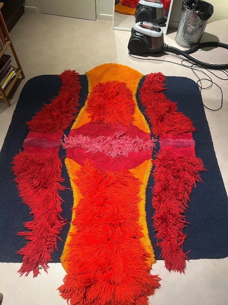 Uniek handgemaakt vintage tapijt, Antiek en Kunst, Ophalen