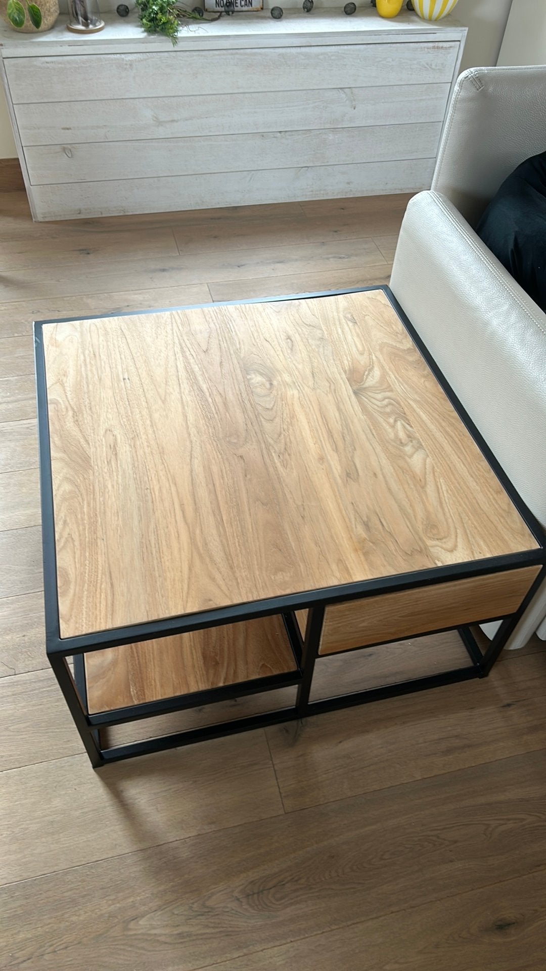 Salotafel 80x80 nieuw, Ophalen, Zo goed als nieuw