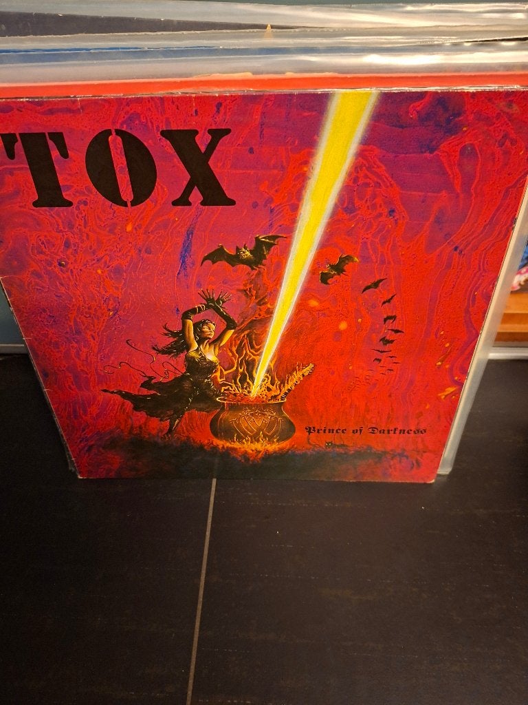 lp - tox - prince of darkness - bak 5, Heavy metal, Enlèvement ou Envoi, Utilisé, Pochette photo