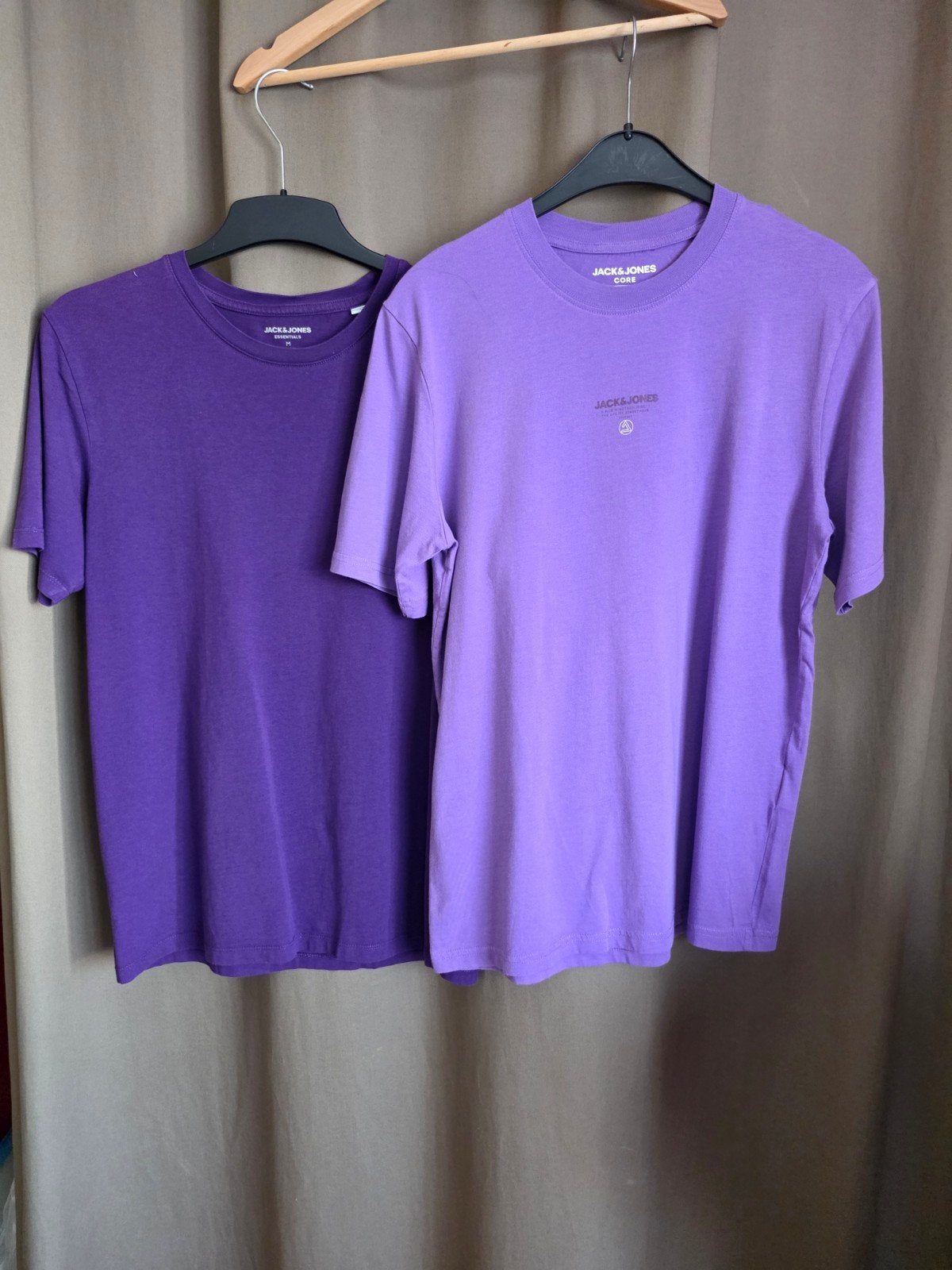 lot 2 t-shirts manches courtes Jack &Jones, Enlèvement ou Envoi, Violet