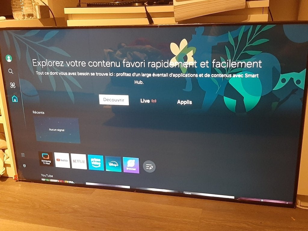 Samsung TV 55" Crystal UHD 4K Smart TV Excellent état, TV, Hi-fi & Vidéo, Télévisions, LED, Comme neuf, Enlèvement, Samsung