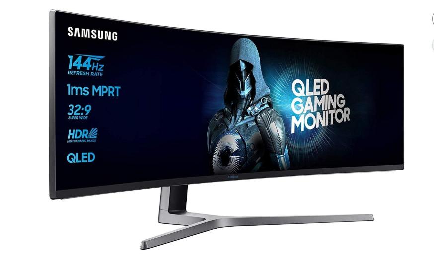 Samsung curved monitor 49"  3840x1080. 144Hz. VA.  LCD. 1ms, Gaming, Gebruikt, 101 t/m 150 Hz, VA