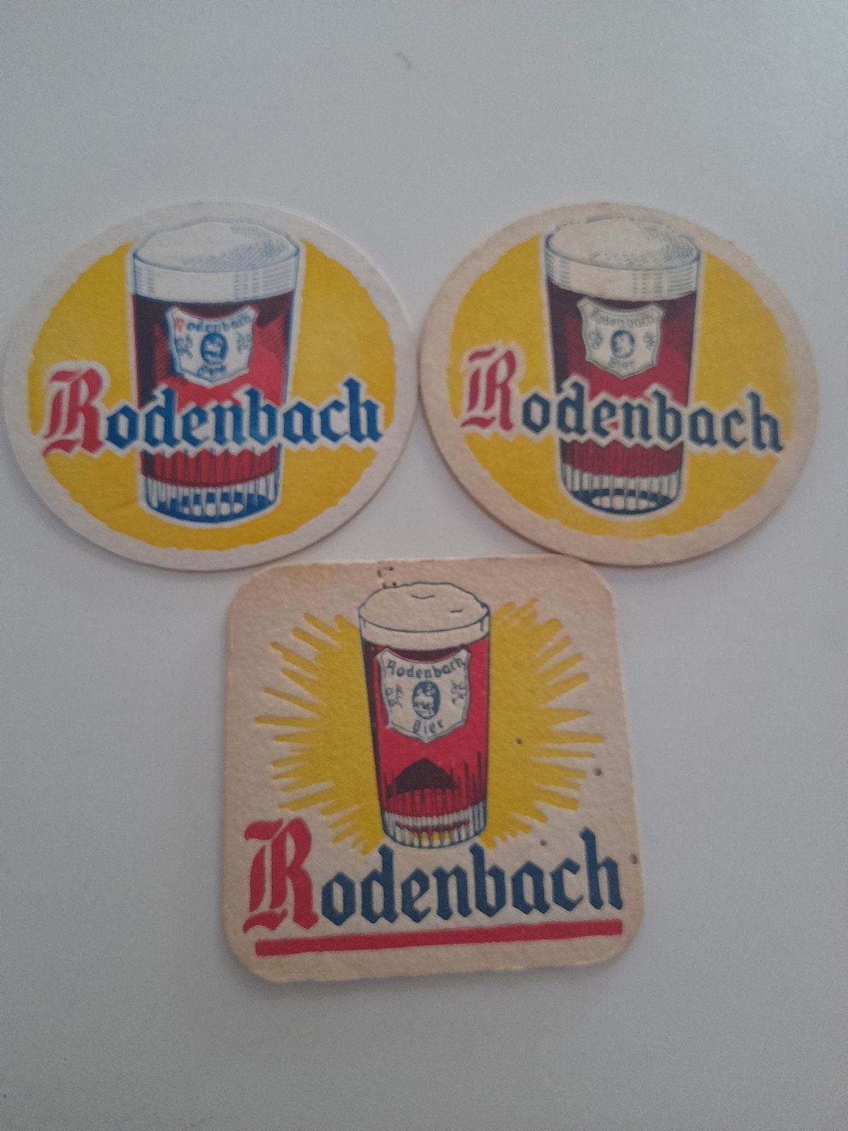 3 verschillende bierviltjes rodenbach, Verzamelen, Ophalen of Verzenden