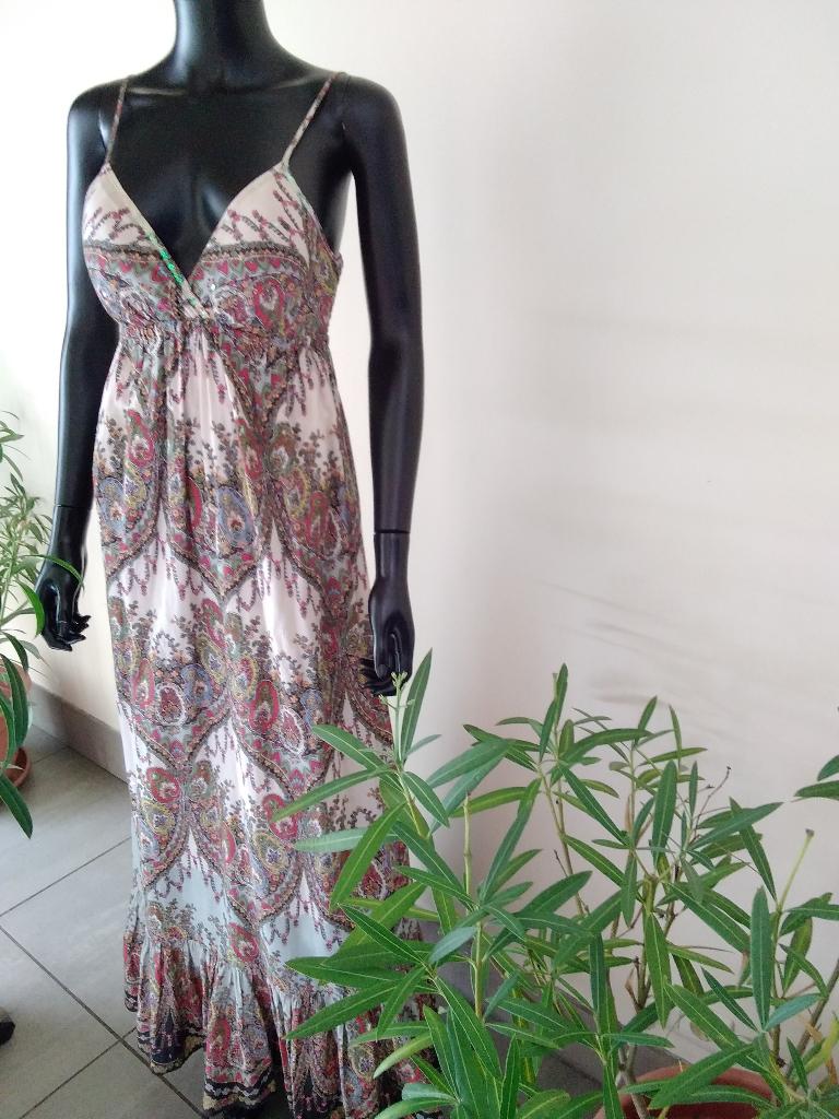 Zomerse lange jurk. Bohemian stijl, Kleding | Dames, Jurken, Lange zomerjurk, Verzenden, Zo goed als nieuw, Maat 36 (S)