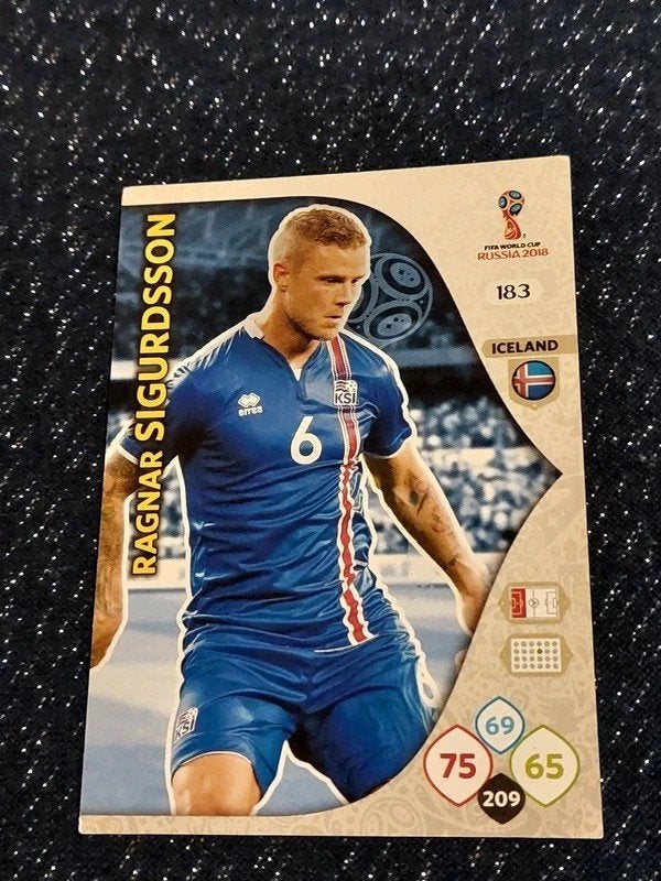 Panini / Voetbalkaart / Ragnar Sigurdsson / IJsland/WK 2018, Verzamelen, Ophalen of Verzenden, Zo goed als nieuw, Spelerskaart