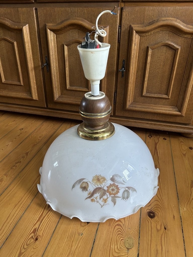 Rustieke kroonluchter, Ophalen, Overige fittingen, Rustique, Glas