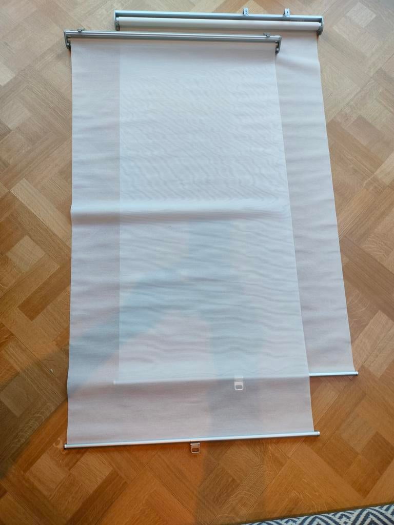2 stores Ikea Skogsklöver 80x195cm blancs, Maison & Meubles, Ameublement | Rideaux & Stores à lamelles, Utilisé, 50 à 100 cm, Blanc
