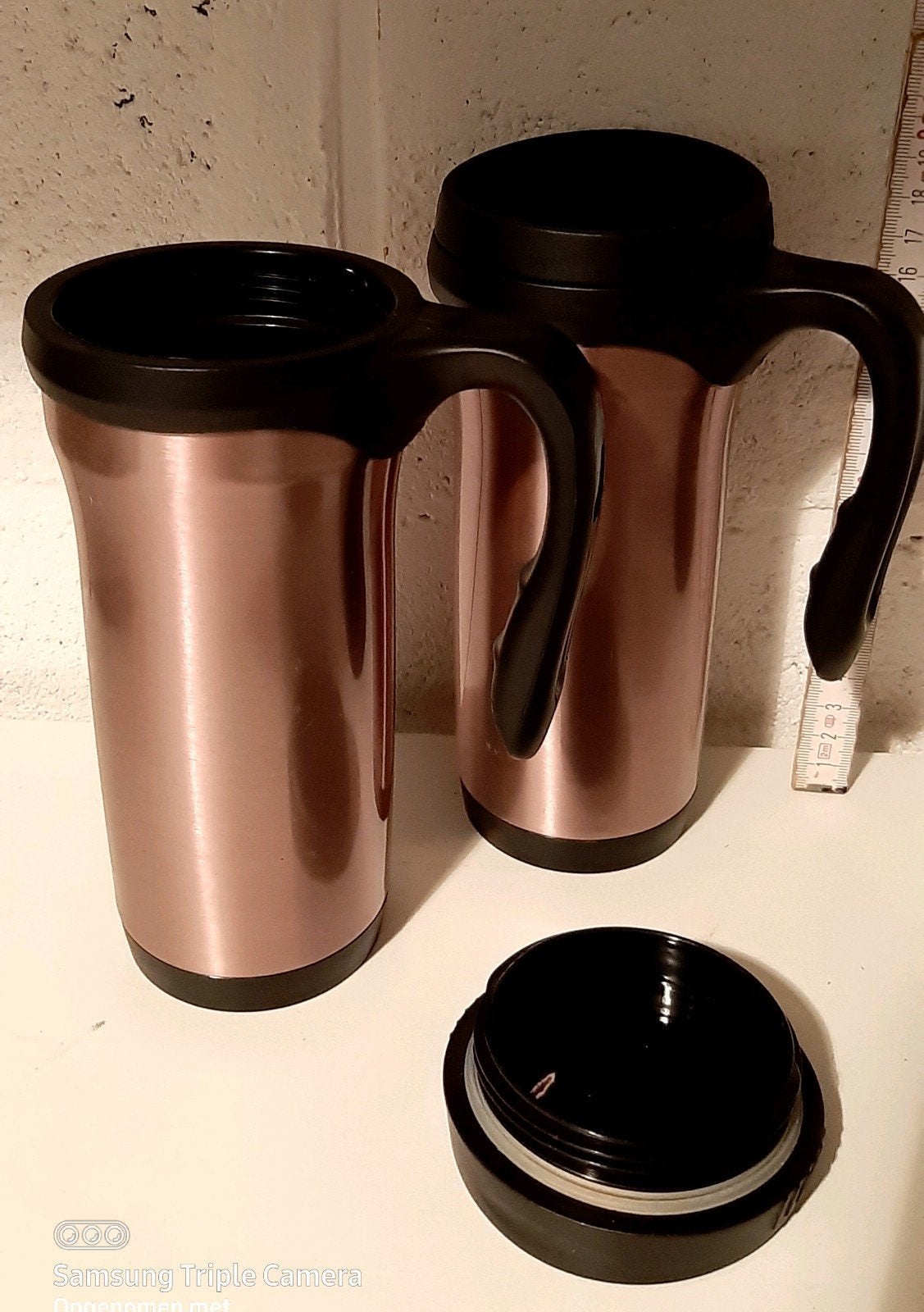 Koffiebekers met deksel 2 stuks, Huis en Inrichting, Met deksel, Ophalen of Verzenden, Nieuw