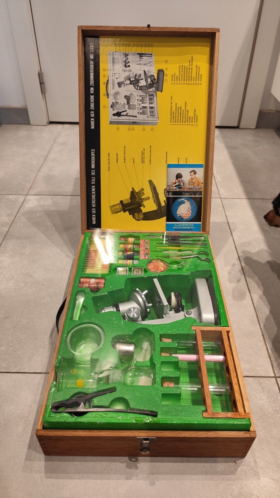 70's nieuwe Vintage set met microscoop voor kinderen, Ophalen of Verzenden, Nieuw