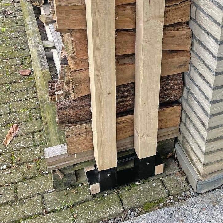 Aide à l'empilage du bois de chauffage | Support à bois de, Enlèvement ou Envoi