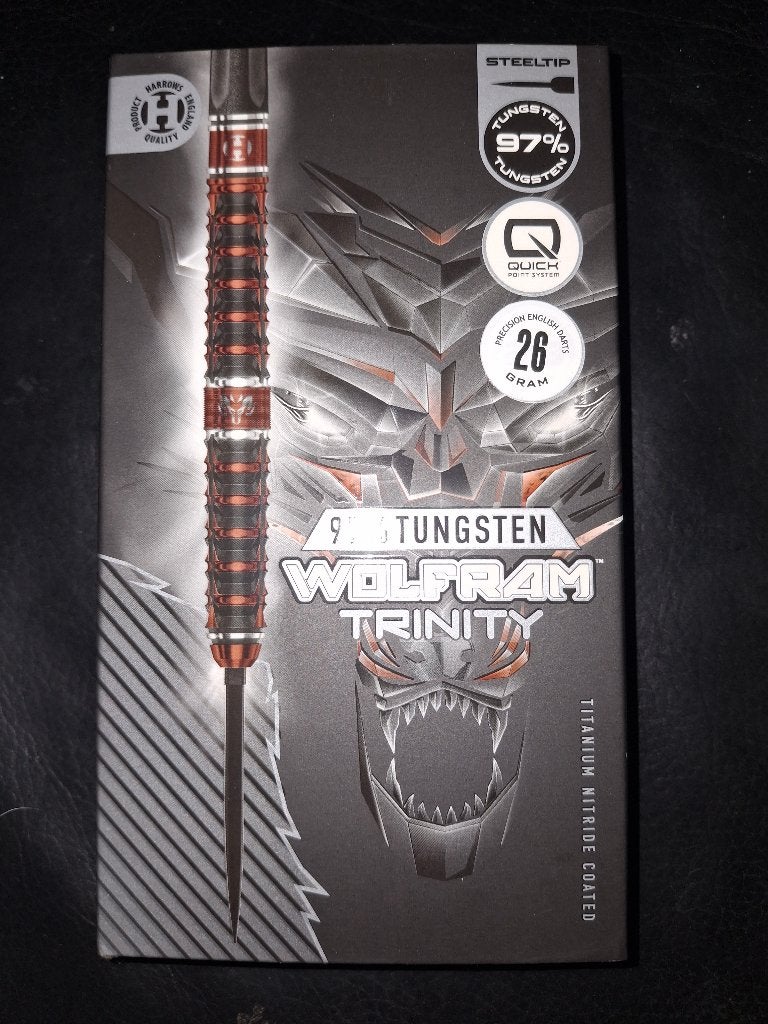 harrows wolfram trinity quick points 26gr, Sport en Fitness, Darts, Ophalen of Verzenden, Zo goed als nieuw, Pijlen