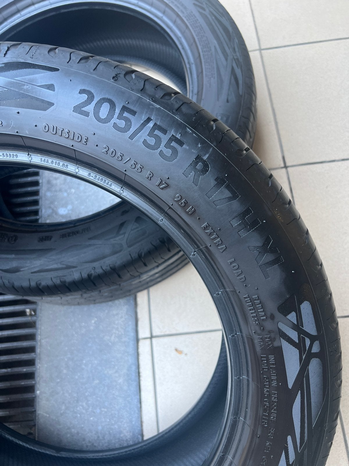 Pneus Continental Econtact 6 205/55 R17 H XL, Enlèvement, Utilisé