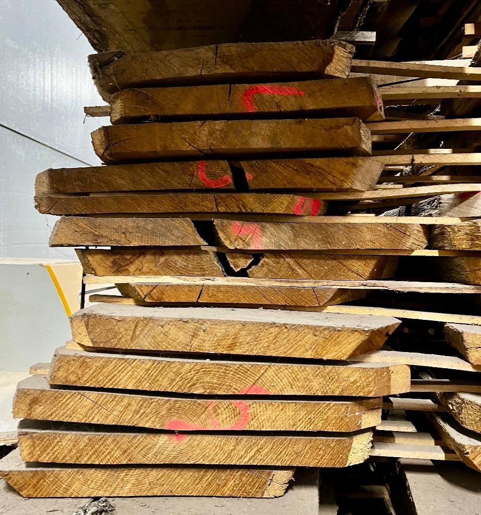 Eiken bolen – verschillende pakketten en afmetingen, Ophalen, 25 tot 50 mm, Eiken, Overige typen