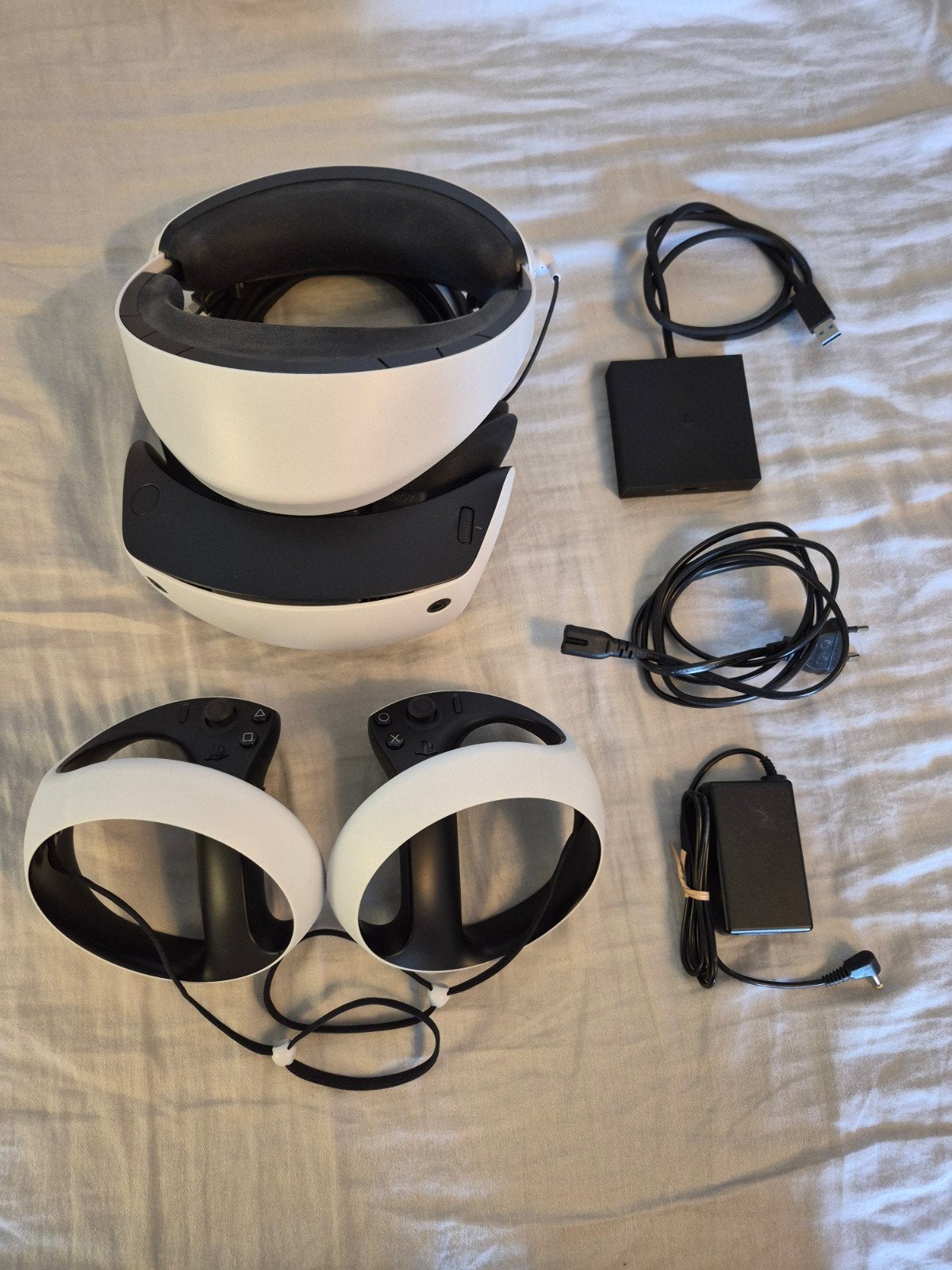 PlayStation VR2 met PC adapter, Games en Spelcomputers, Virtual Reality, Ophalen, Zo goed als nieuw, VR-bril, Sony PlayStation