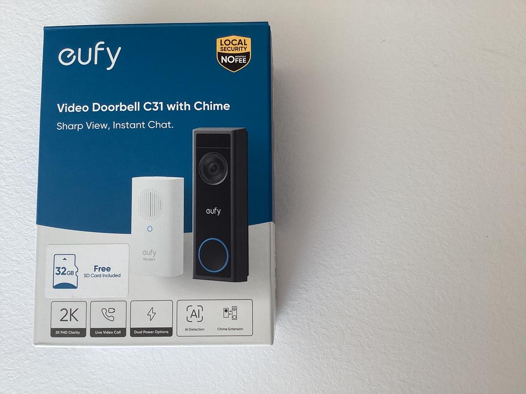 Eufy video deurbel, Huis en Inrichting, Ophalen, Compatibel met smartphone, Nieuw, Draadloos