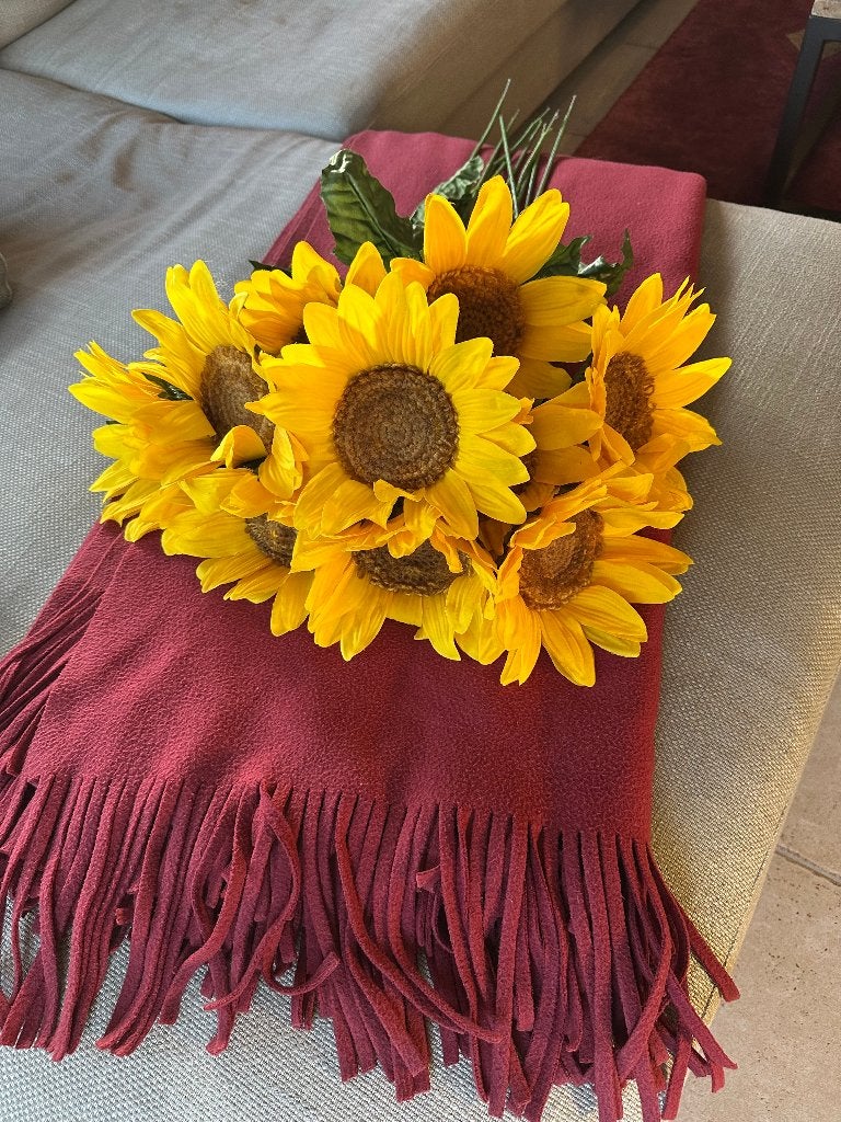 Zonnebloemen op steel 25 stuks, Ophalen, Binnen, 70 cm, Kunstbloem