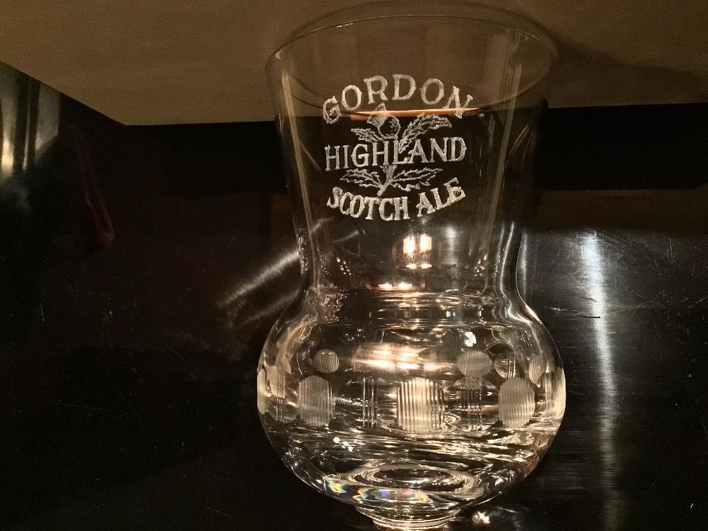 Gordon Highland scotch ale bierglas, Verzamelen, Ophalen of Verzenden