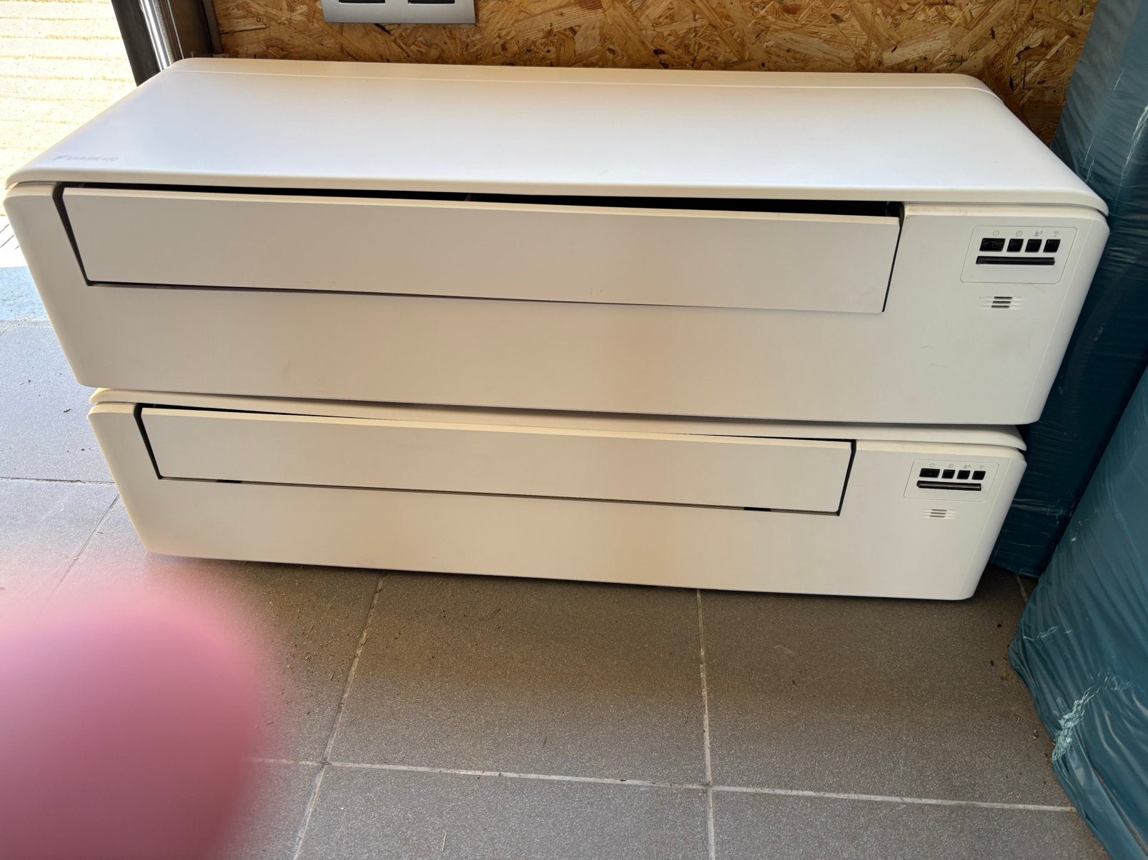 Daikin airco 1 buitenunit + 2 binnenunits, Elektronische apparatuur, Airco's, Ophalen, Gebruikt, Koelen en Ontvochtigen, Minder dan 60 m³