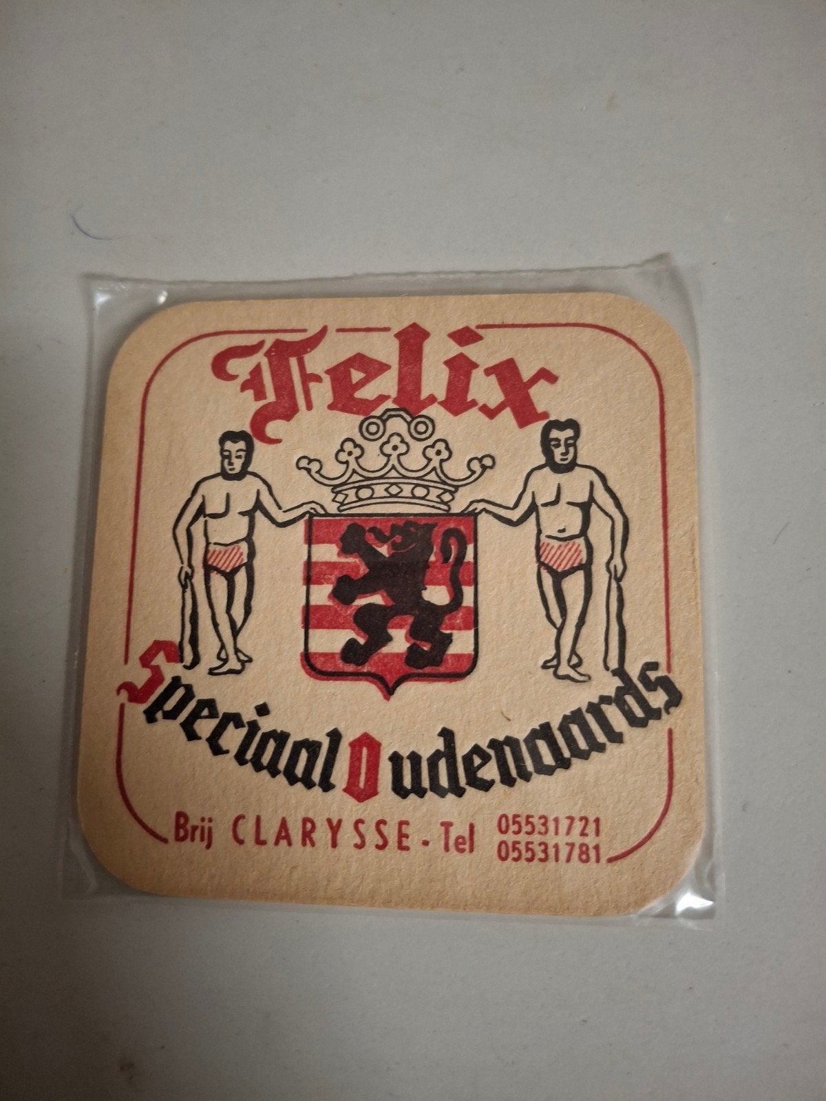 oud bierviltje felix oudenaarde, Verzamelen, Ophalen of Verzenden