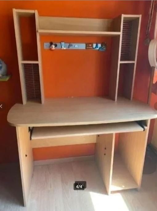 Bureau enfant, adolescent, kot étudiant - Vintage, Maison & Meubles, Autres marques, Avec tiroirs, Vintage, Enlèvement
