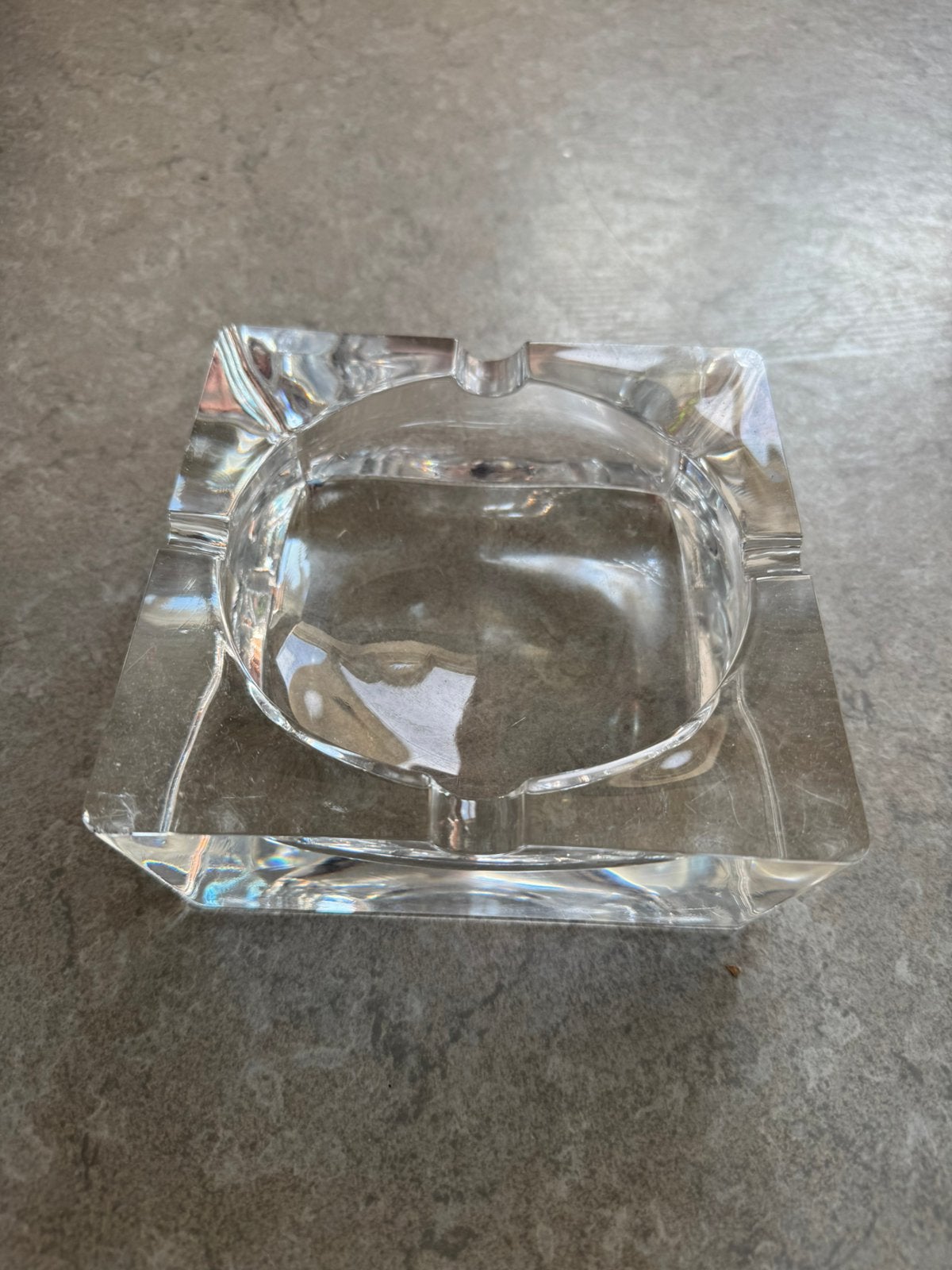Grote glazen asbak, Ophalen of Verzenden, Asbak