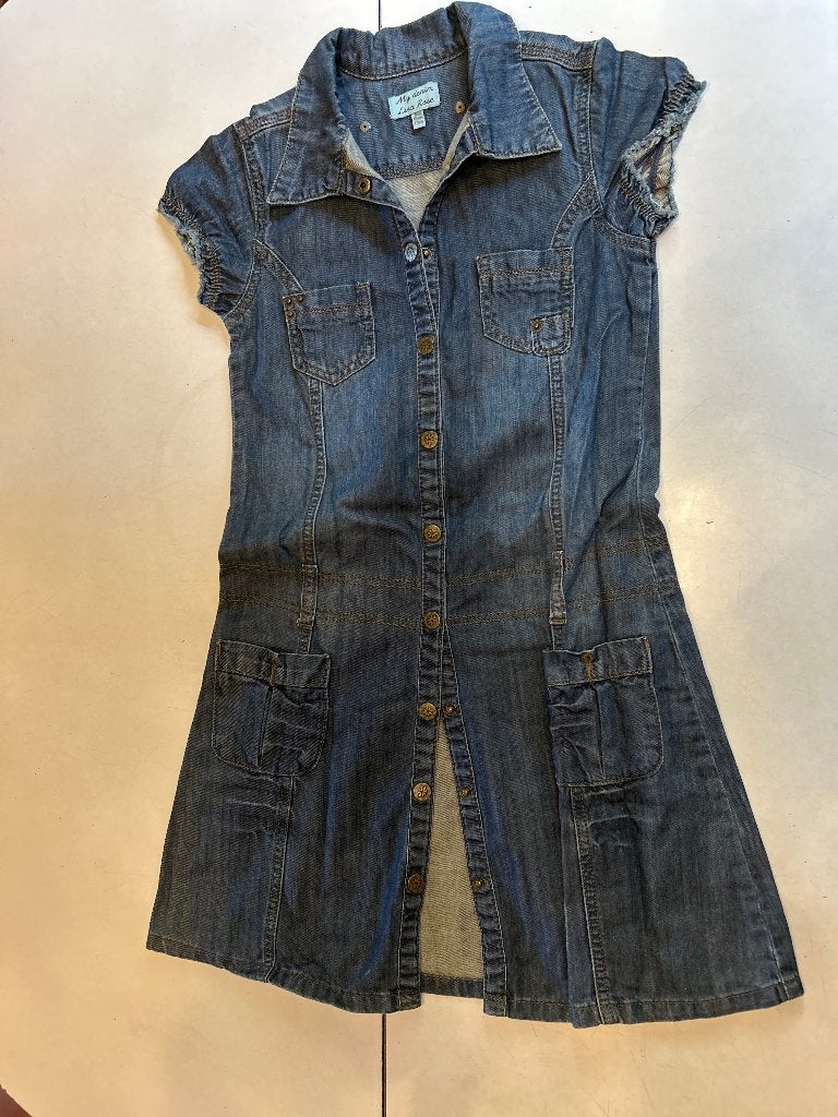 Jeans JURK - merk LISA ROSE - maat 140, Ophalen of Verzenden, Zo goed als nieuw, Lisa Rose