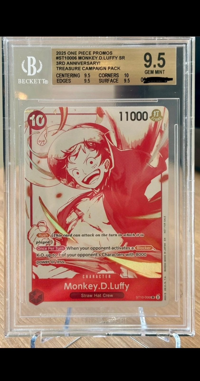 One piece treasure campaign pack monkey d luffy, Enlèvement, Comme neuf
