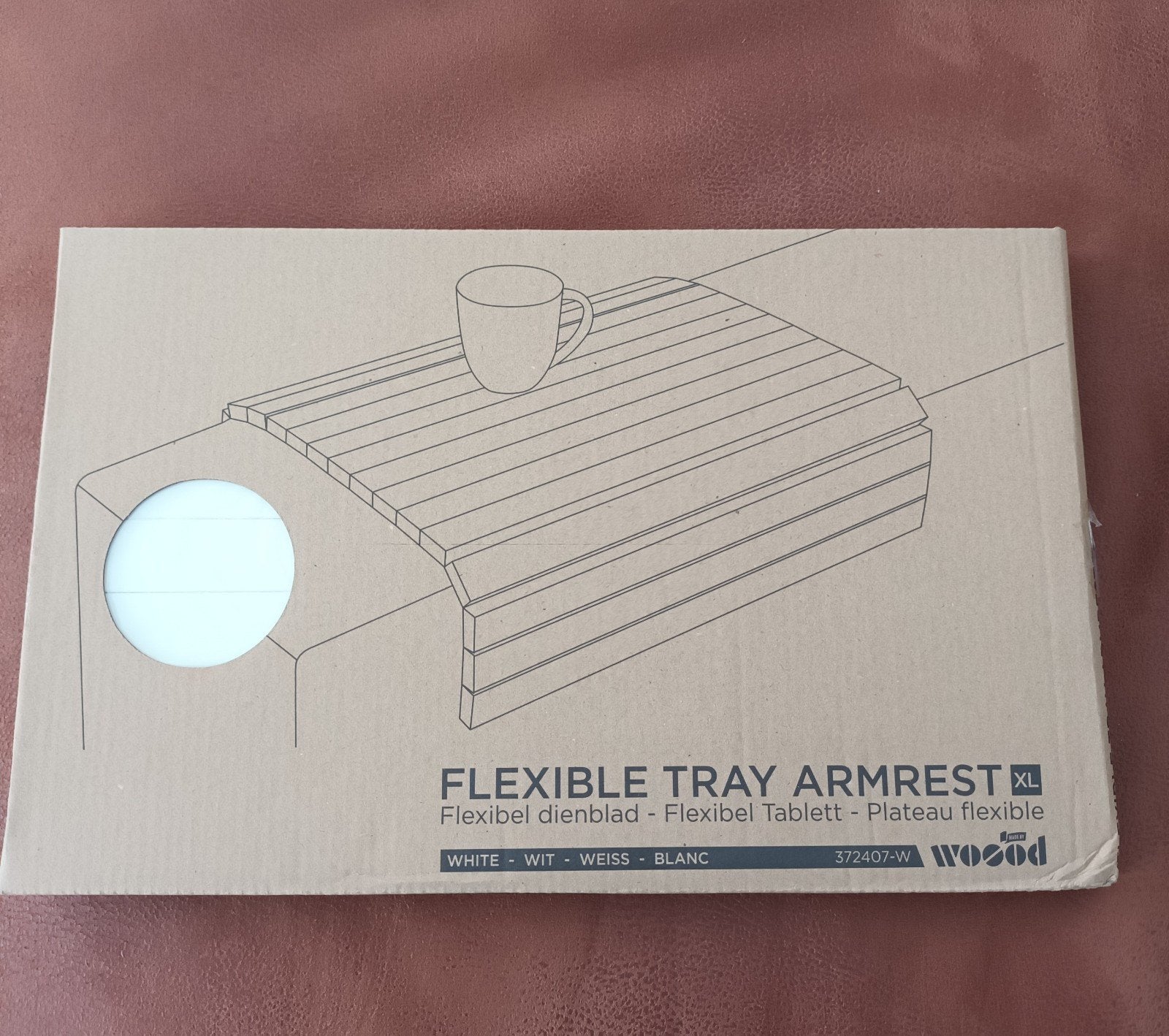 flexibele armleuning, Huis en Inrichting, Woonaccessoires | Onderzetters, Ophalen, Wit