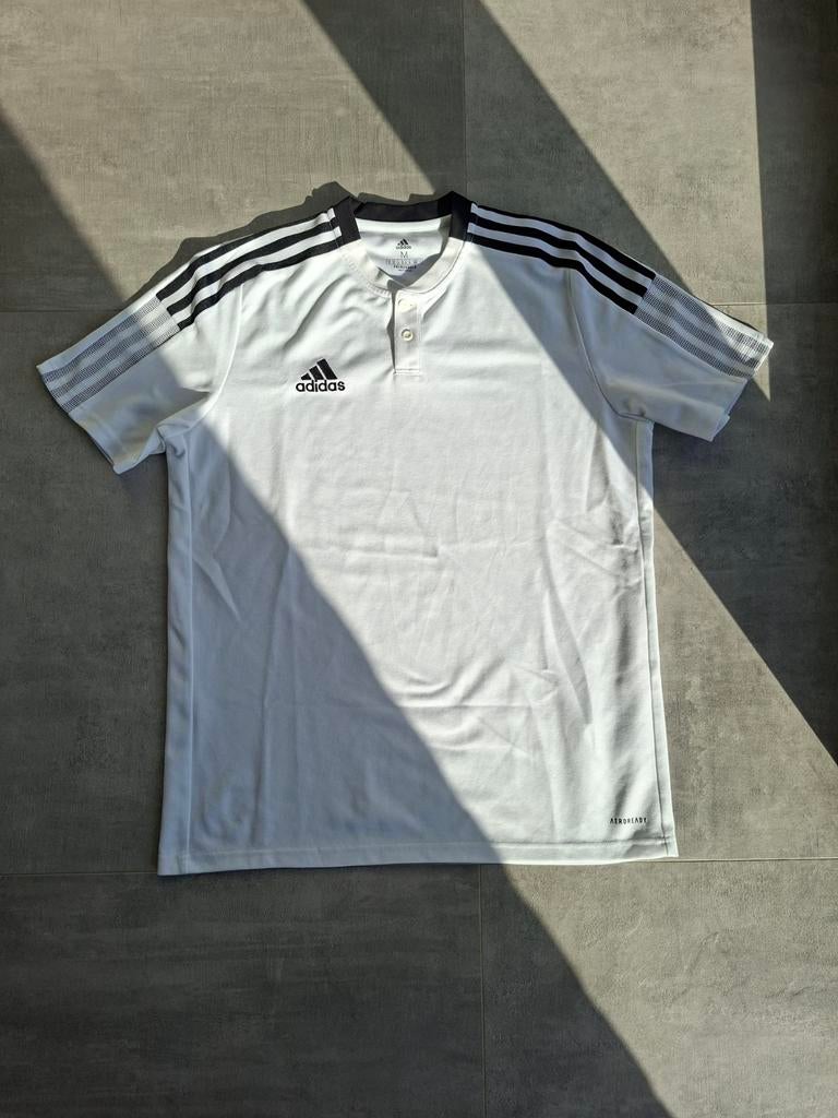 Polo de sport blanc Adidas — taille M — Aeroready, Vêtements | Hommes, T-shirts, Comme neuf, Taille 48/50 (M), Blanc, Enlèvement ou Envoi