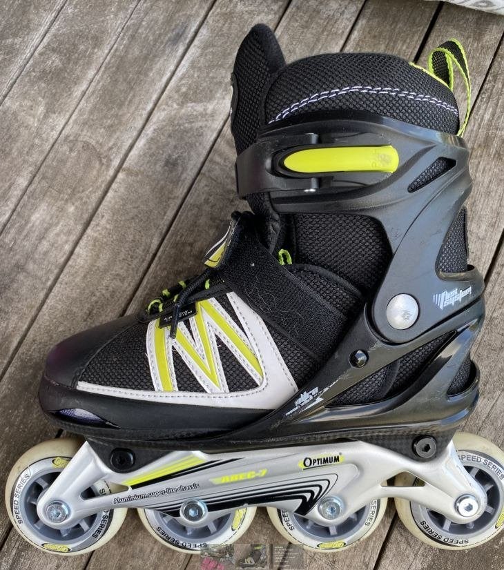 Inline skates, Sports & Fitness, Patins à roulettes alignées, Autres marques, Rollers 4 roues en ligne, Comme neuf, Enlèvement