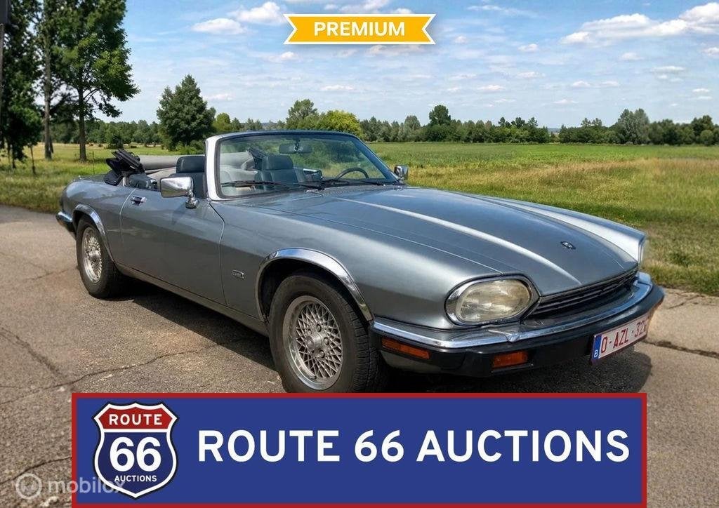 Jaguar XJS12 Cabriolet | 1992 | Route 66 Auctions, Auto's, Zwart, Bedrijf, Handgeschakeld, Overige carrosserie