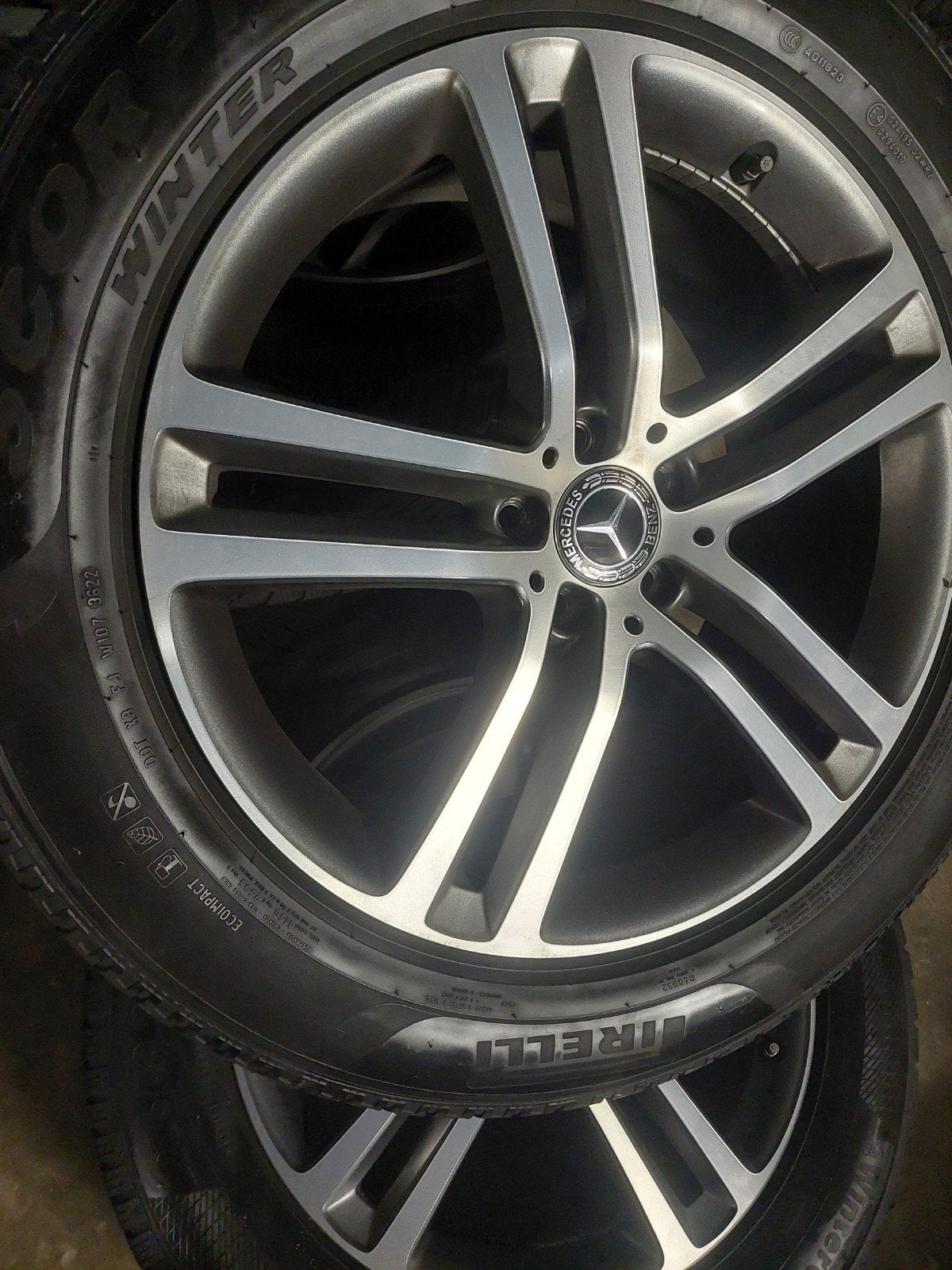 Original Mercedes GLE jantes 275 50 20 avec pneus hiver, Enlèvement, Pneus hiver, Pneu(s)