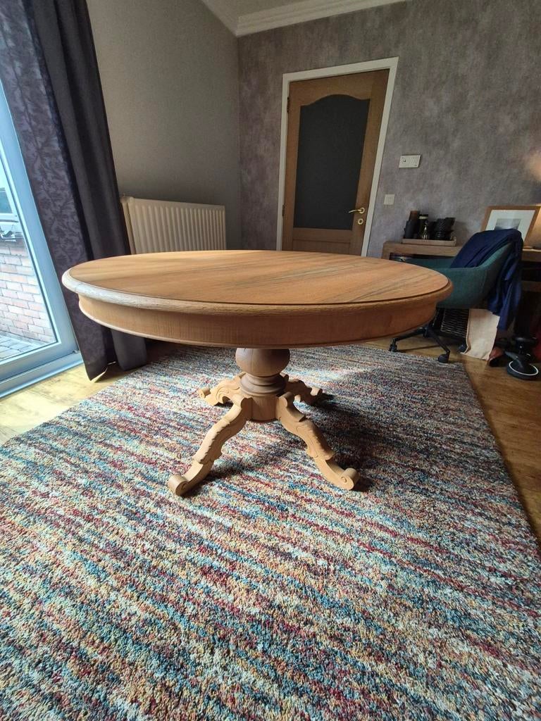 Mooie ronde eiken tafel (1,2m), Huis en Inrichting, Ophalen