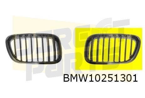 Bmw X5 Serie (-1/07) (E53) Motorkap Grille Links (chrome/tit, -, Voor, -, Nieuw