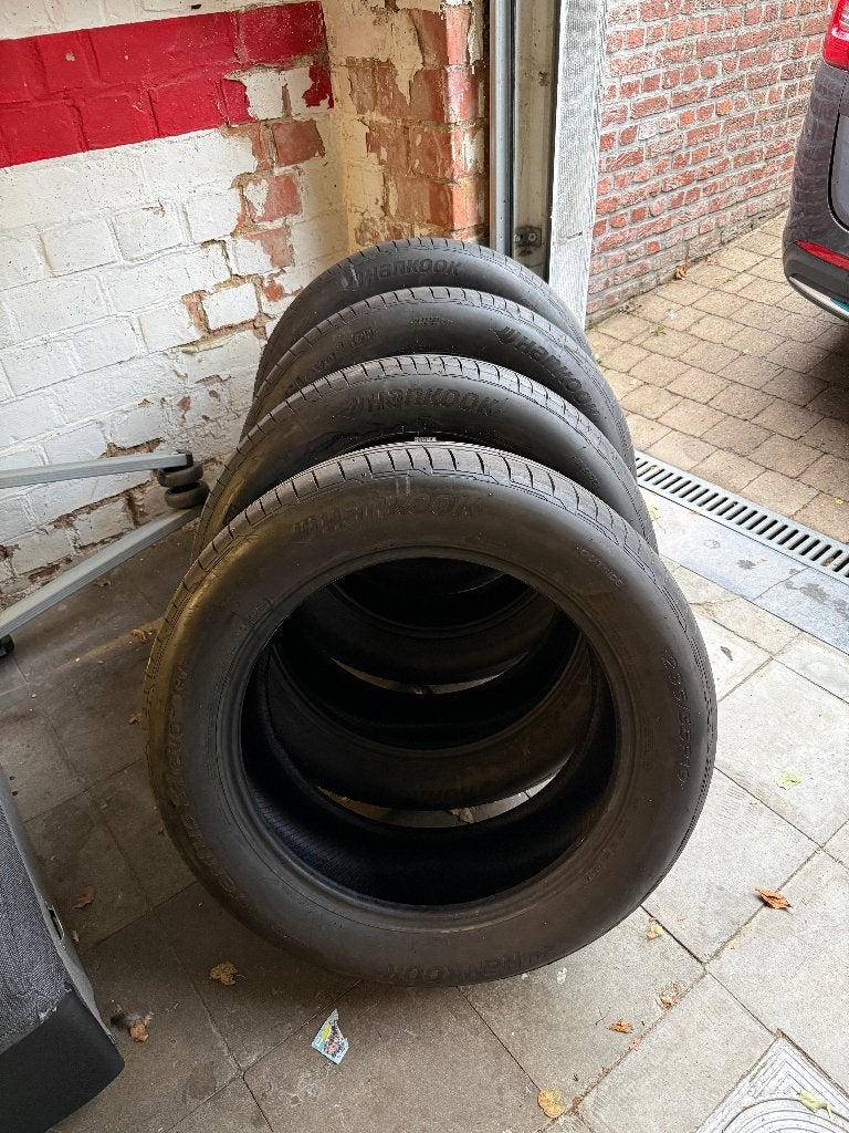 Set 4 banden Hankook Ventus S1 evo3 EV 235/55 R19 (6 & 7mm), Gebruikt, 235 mm, Band(en), Zomerbanden