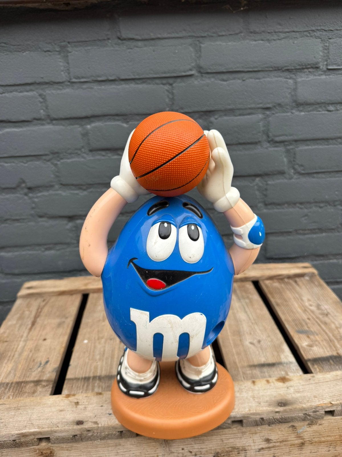Distributeur publicitaire M&M bleu, Collections, Enlèvement ou Envoi, ., Ustensile, Utilisé