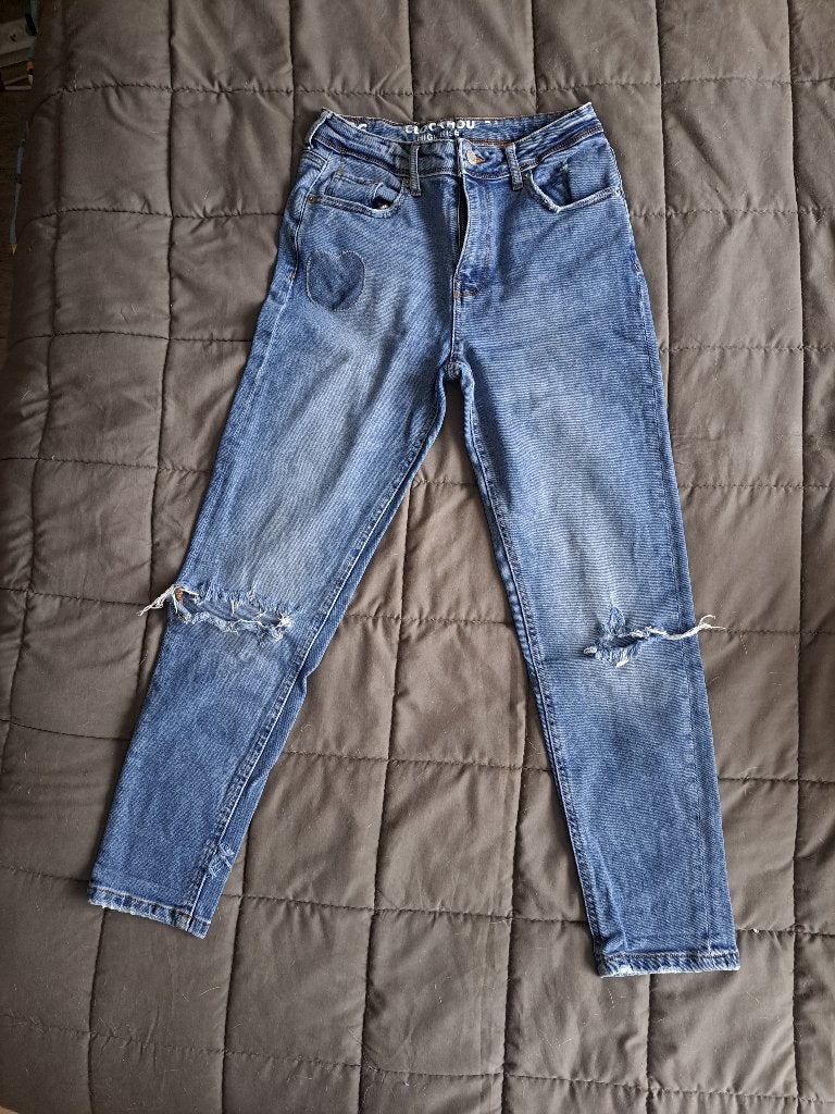 blauwe jeans Clockhouse, Blauw, Clockhouse C&A, Ophalen of Verzenden, W28 - W29 (confectie 36)