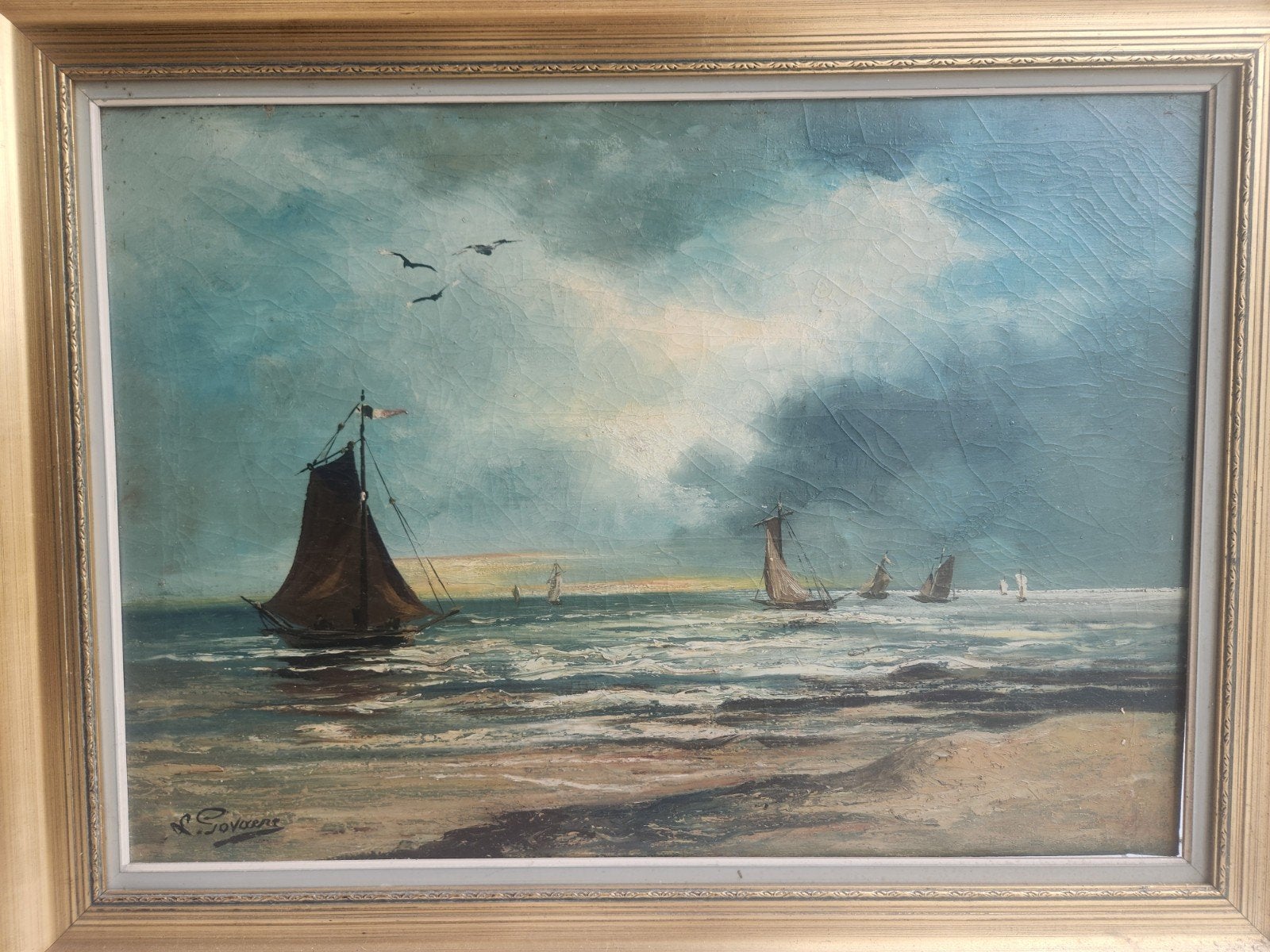 Peinture de L. Govaere, Enlèvement