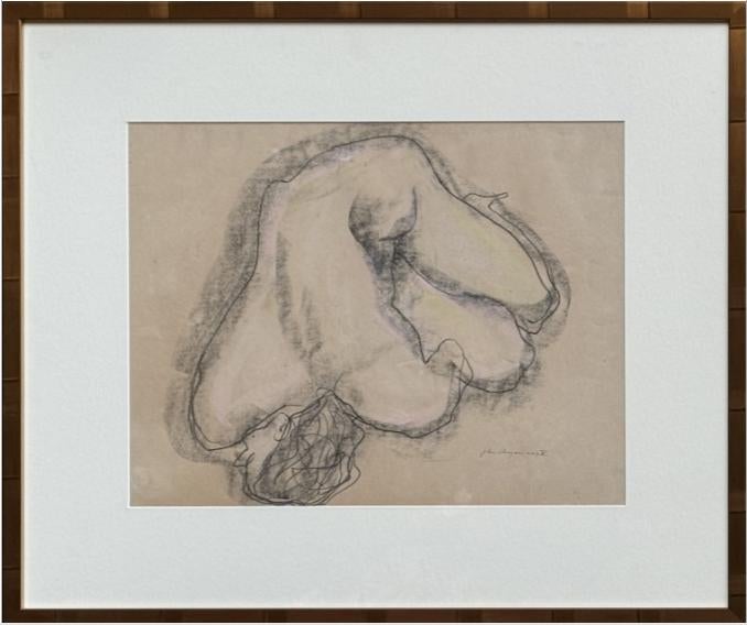 dessin femme nue signe John CLUYSENAAR, Enlèvement ou Envoi