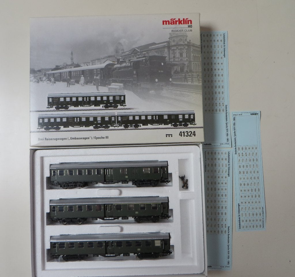 MARKLIN coffret 3 voitures articulées 41324, Courant alternatif, Wagon, Comme neuf, Märklin