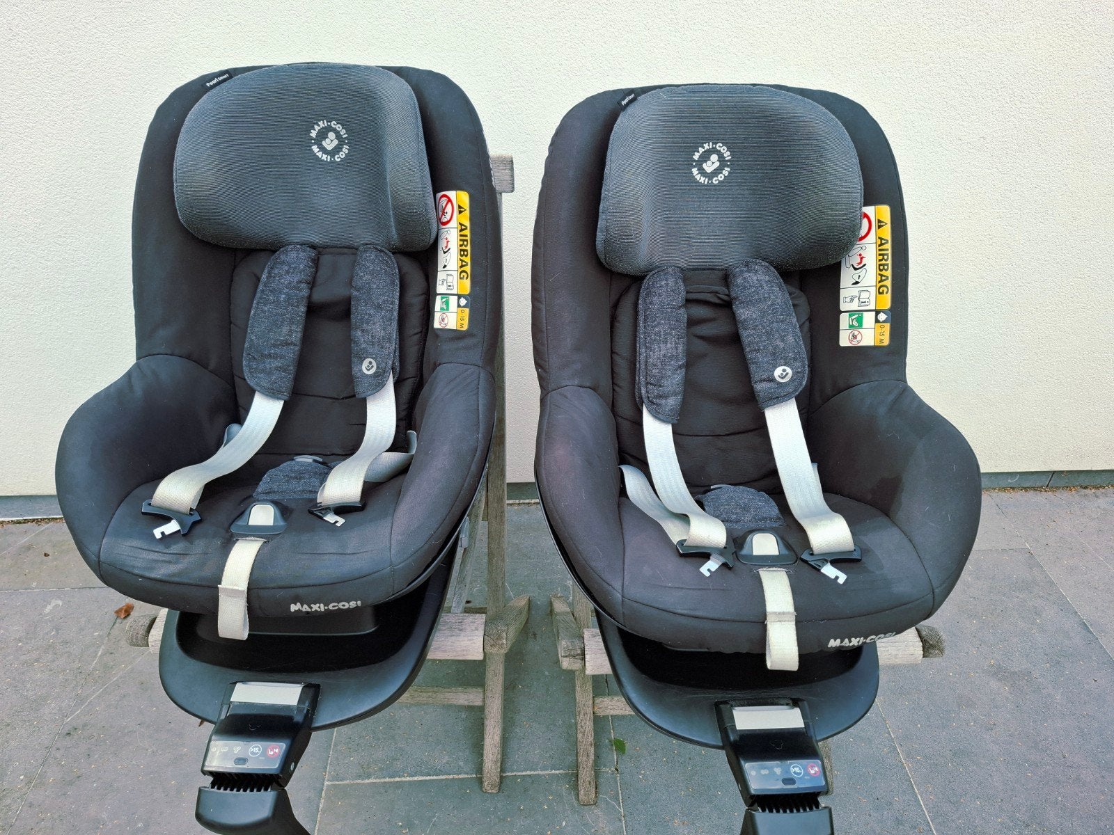 2x autostoel Maxi-Cosi Pearl Smart + 2x Isofix basis, Kinderen en Baby's, Ophalen, Verstelbare rugleuning, Gebruikt, Isofix