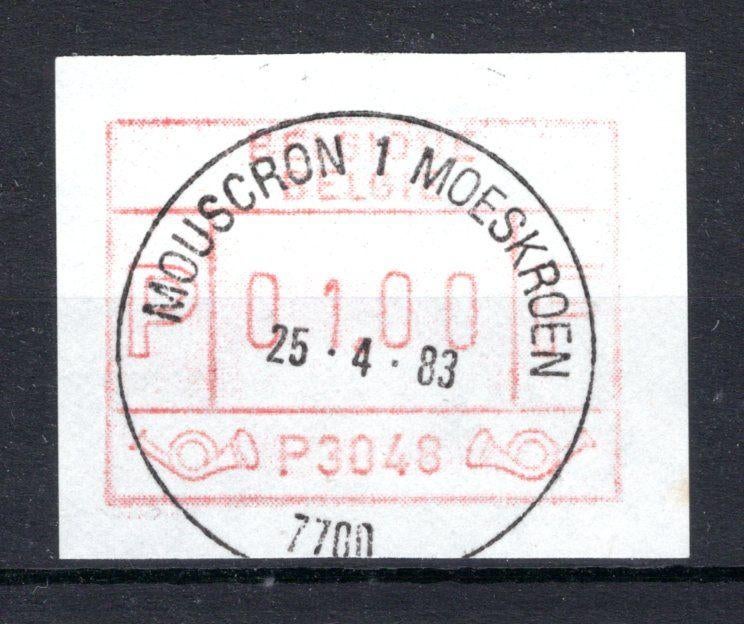 ATM 48 FDC 1983 Typ I - Mouscron 1, Neuf, Enlèvement ou Envoi, Affranchi, Oblitération 1er jour