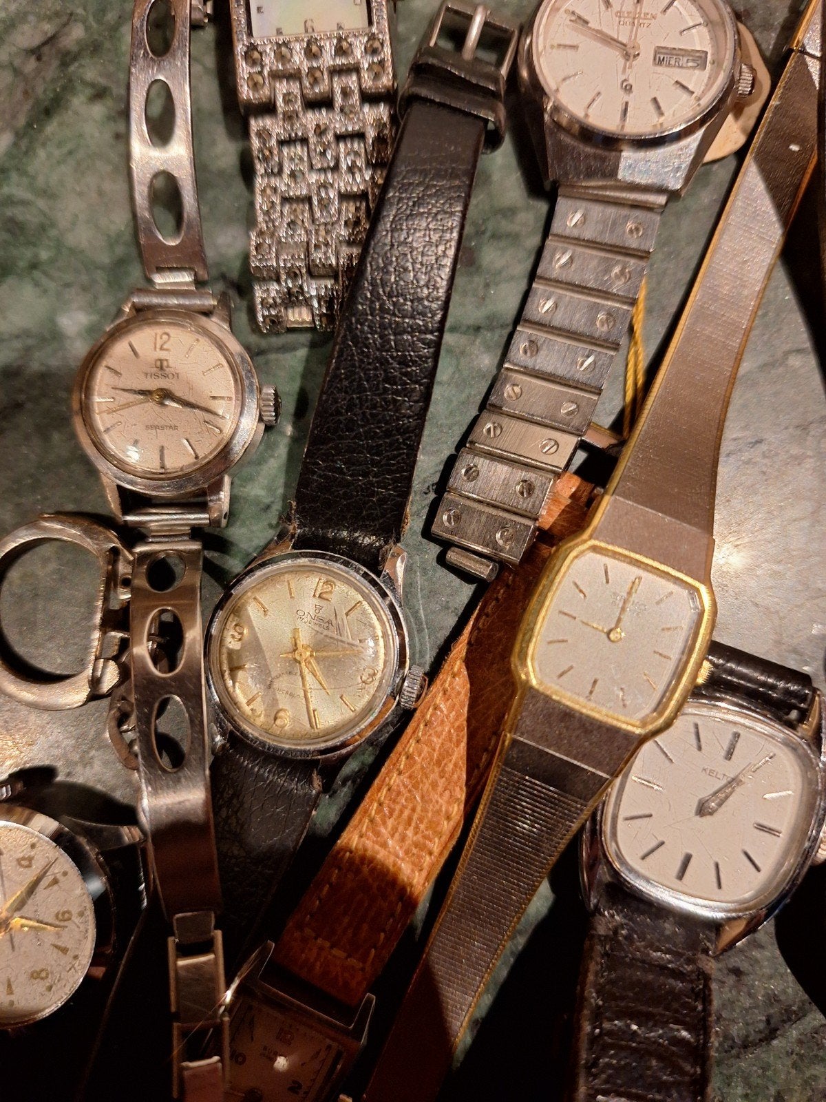 lot de montre et pièces, Enlèvement, Or, Autres marques