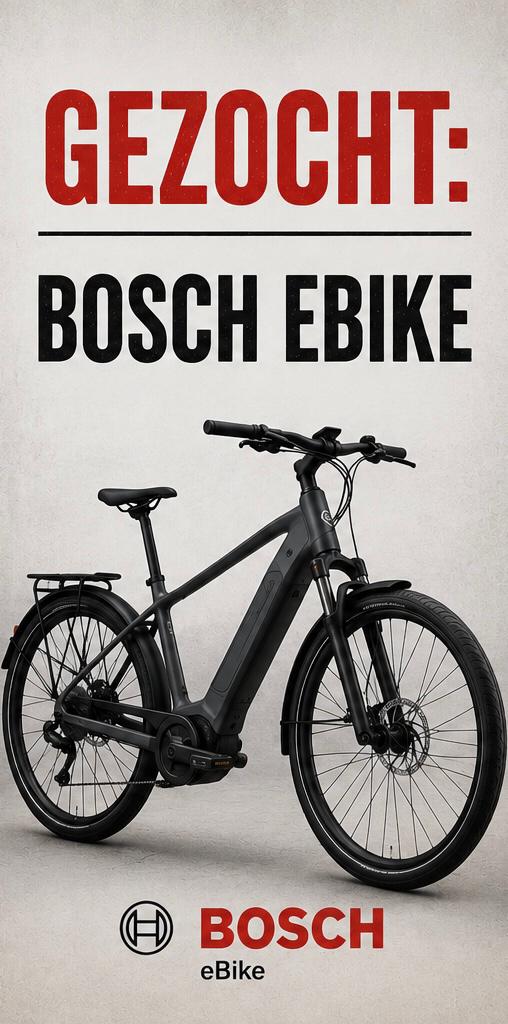 GEZOCHT: Elektrische fiets met Bosch motor., Fietsen en Brommers, Ophalen, Nieuw