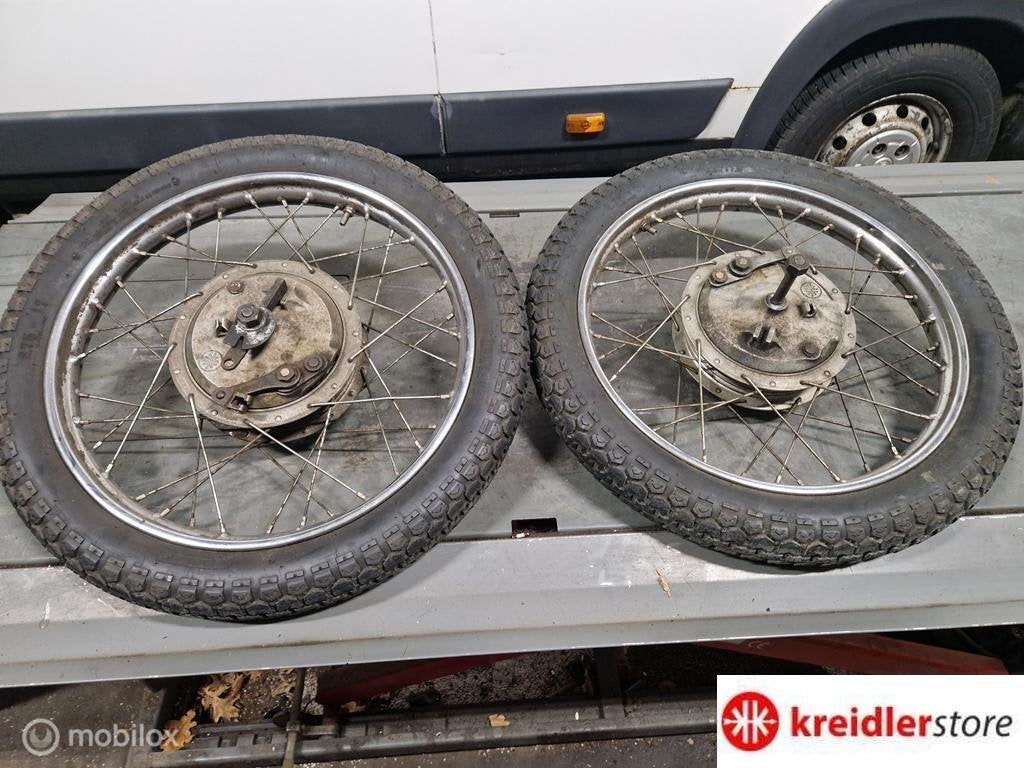 Kreidler RS Wielen set Leleu met Grote naven geheel compl., Gebruikt, Kreidler, Ophalen of Verzenden, Kreidler