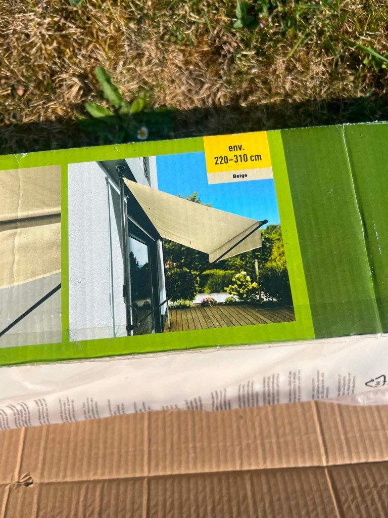 Luifel voor buiten, Huis en Inrichting, Ophalen, 220 cm, Beige, Nieuw
