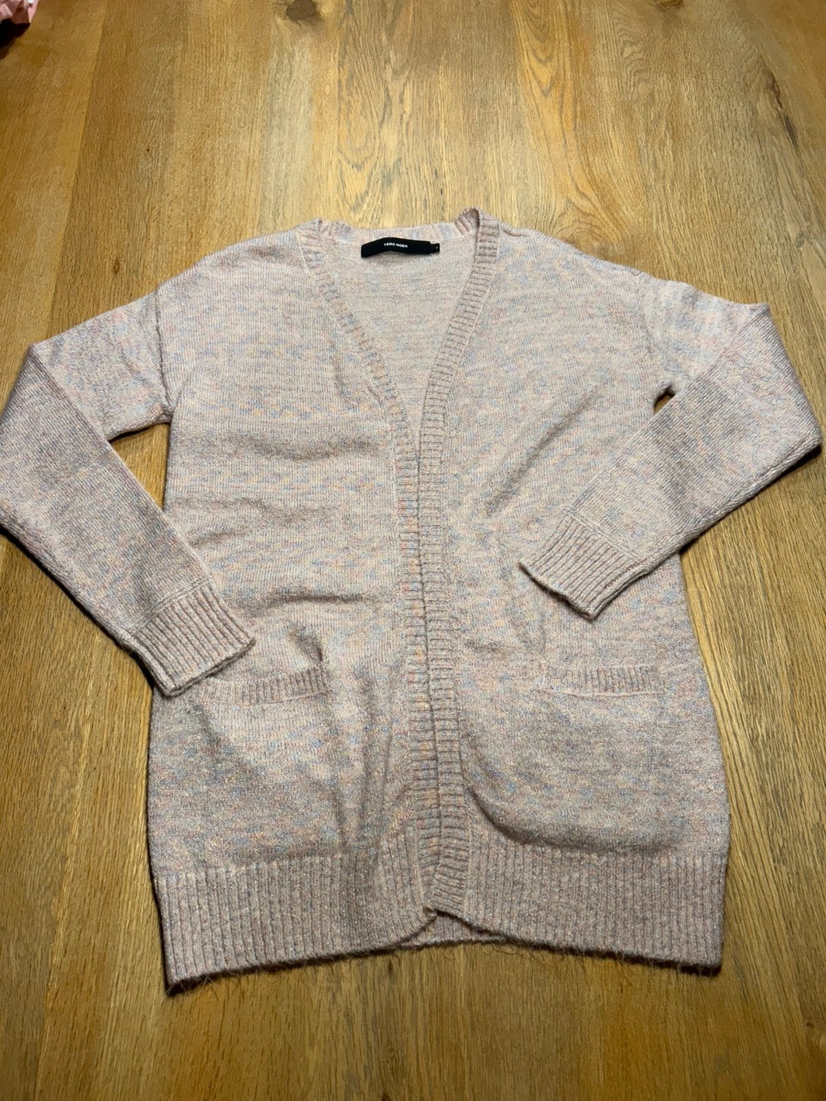 Lichtroze vest met glitter Vero Moda maat S, Kleding | Dames, Ophalen of Verzenden, Zo goed als nieuw, Maat 36 (S), Roze