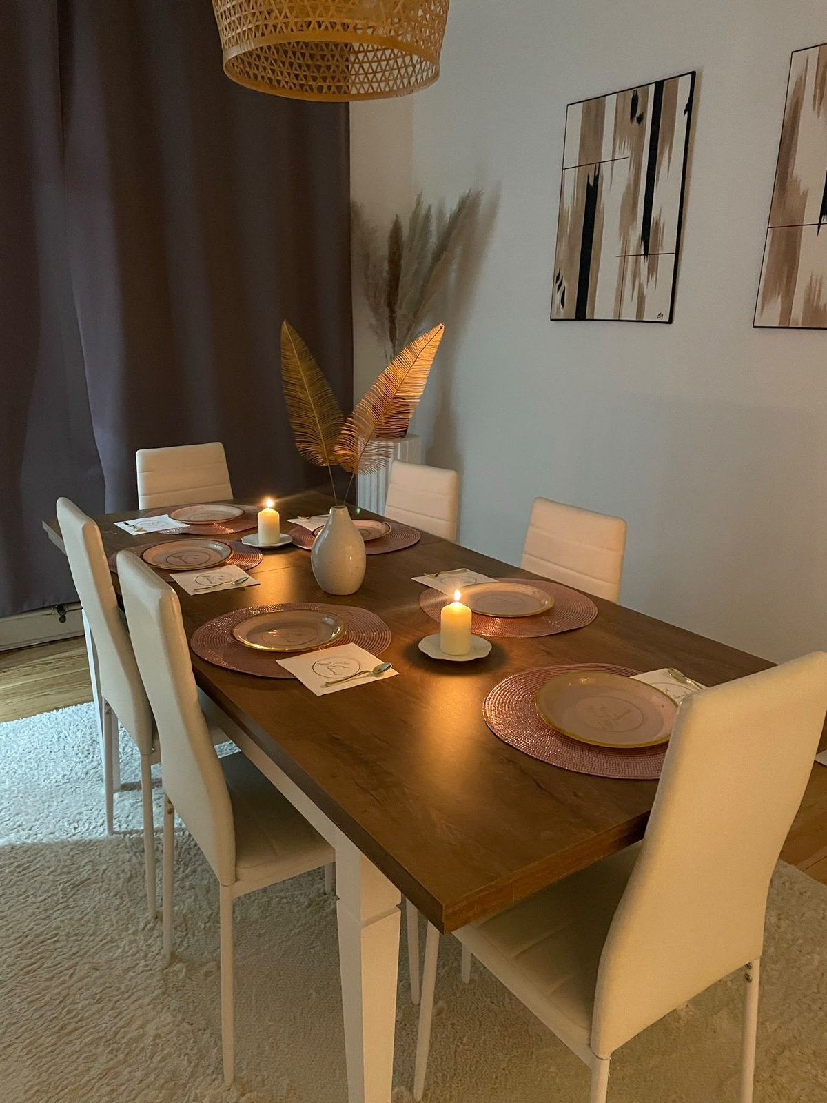 Table de salle a mange avec les chaises, Ophalen, Zo goed als nieuw