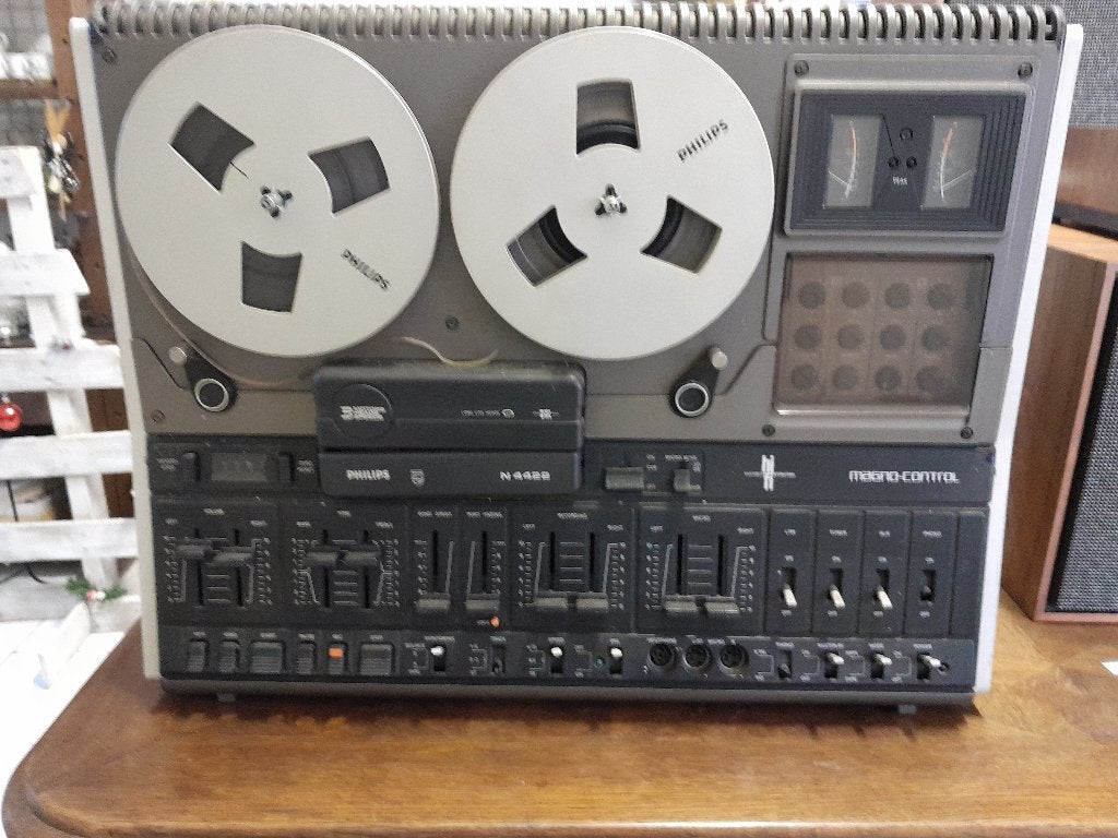 Philips N4422 Magno-Control Hifi Bandrecorder + handleiding, Audio, Tv en Foto, Ophalen, Gebruikt
